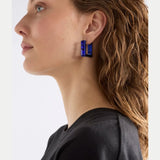 Elk - Jilsa Small Hoop Earring - Navy, Earrings, Elk - Say It Sister