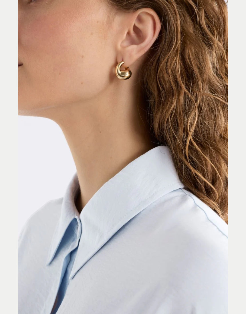 Elk - Aisem Mini Hoop Earring - Gold, Earrings, Elk - Say It Sister