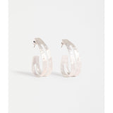 Silver Elk Amner Large Hoop Earring from ELK The Label, featuring a bold, polished hoop design perfect for stylish ear jewelry.