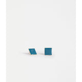 ELK The Label Silenn small stud earring in ocean blue with a smooth, rounded design, perfect for subtle everyday wear.