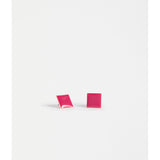 ELK The Label Silenn small stud earring in geranium color, featuring a delicate floral design on a silver-toned metal.