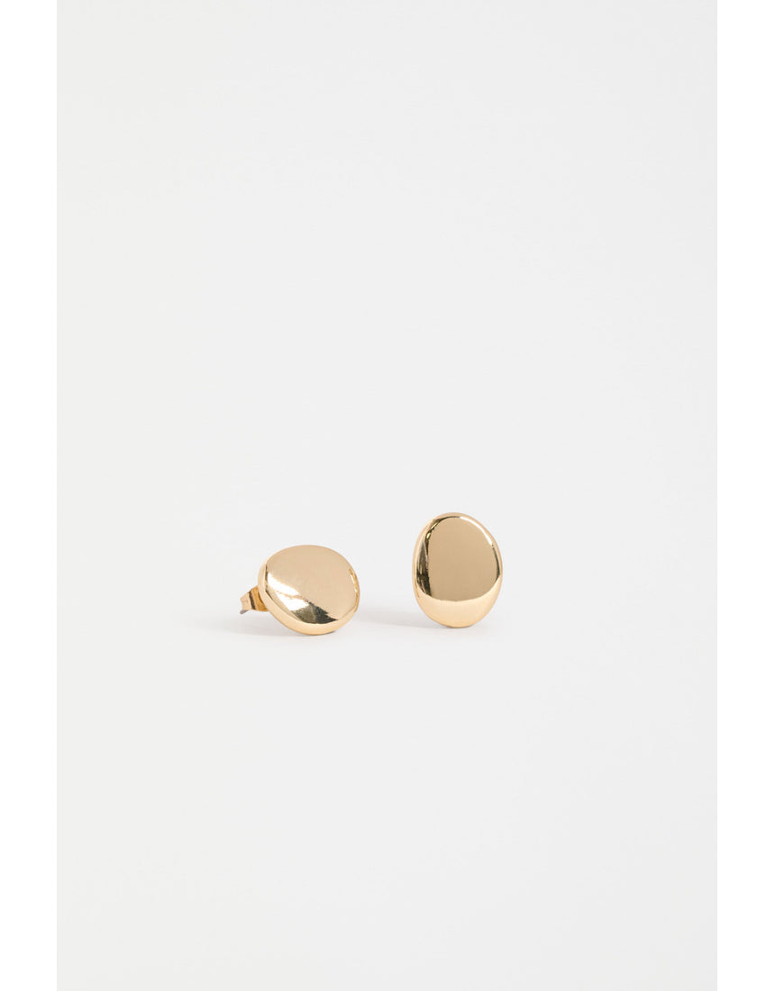 Gold Elk Atur Mini Stud Earring featuring a simple, elegant design crafted by ELK The Label.