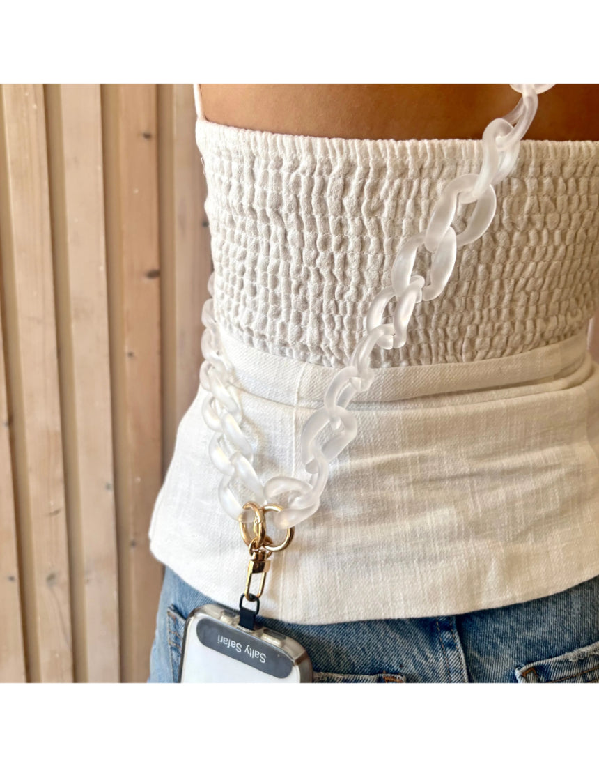 Capri Phone Strap Clear, Accessories, Salty Safari - Say It Sister