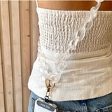 Capri Phone Strap Clear, Accessories, Salty Safari - Say It Sister