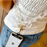 Capri Phone Strap Clear, Accessories, Salty Safari - Say It Sister