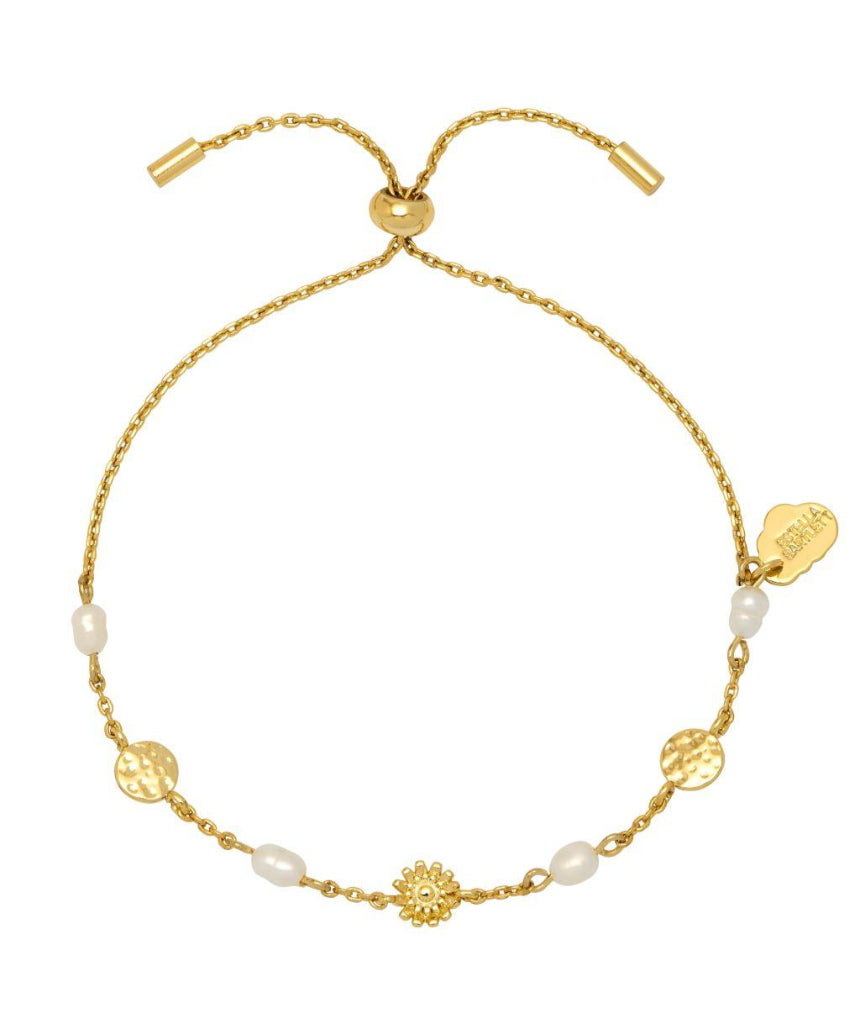 Estella Bartlett - Flower Pearl Hammered Disc Bracelet, Estella Bartlett - Say It Sister