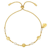 Estella Bartlett - Flower Pearl Hammered Disc Bracelet, Estella Bartlett - Say It Sister