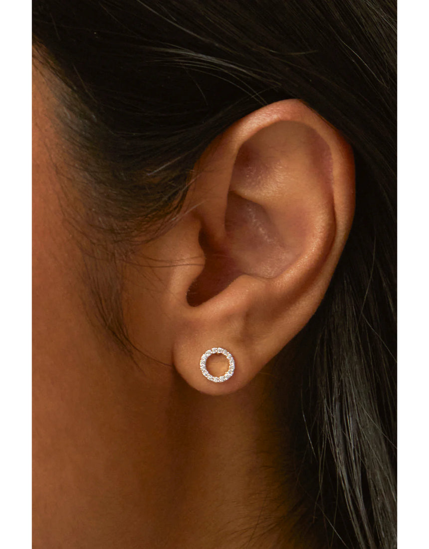 Estella Bartlett - Cz Circle Earrings, Earrings, Estella Bartlett - Say It Sister