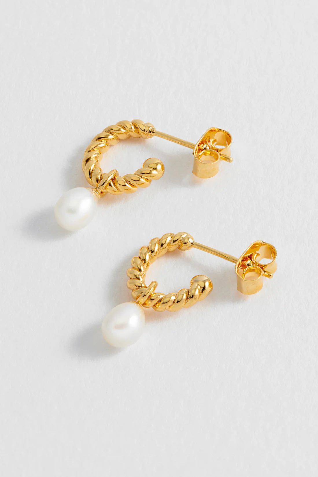 Estella Bartlett - Pearl Drop & Twist Hoop Earring, Earrings, Estella Bartlett - Say It Sister