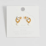 Estella Bartlett - Pearl Drop & Twist Hoop Earring, Earrings, Estella Bartlett - Say It Sister