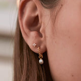 Estella Bartlett - Pearl Drop & Twist Hoop Earring, Earrings, Estella Bartlett - Say It Sister