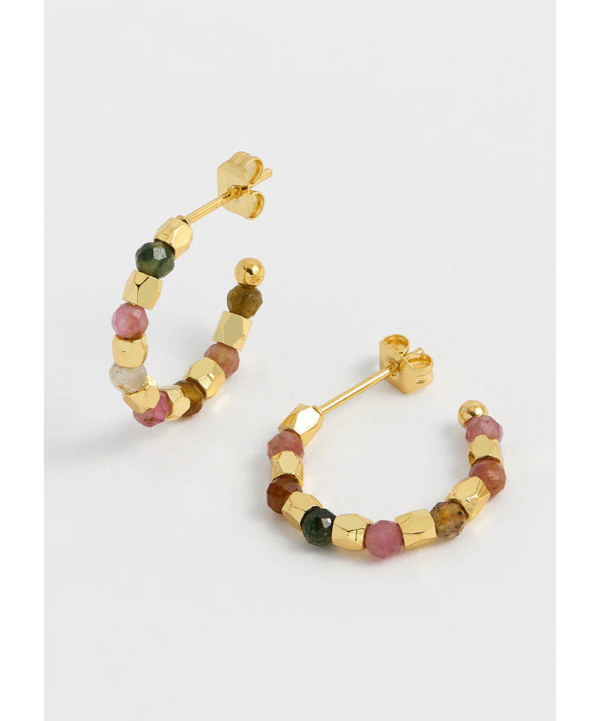 Estella Bartlett - Coco & Tourmaline Hoop Earrings, Earrings, Estella Bartlett - Say It Sister