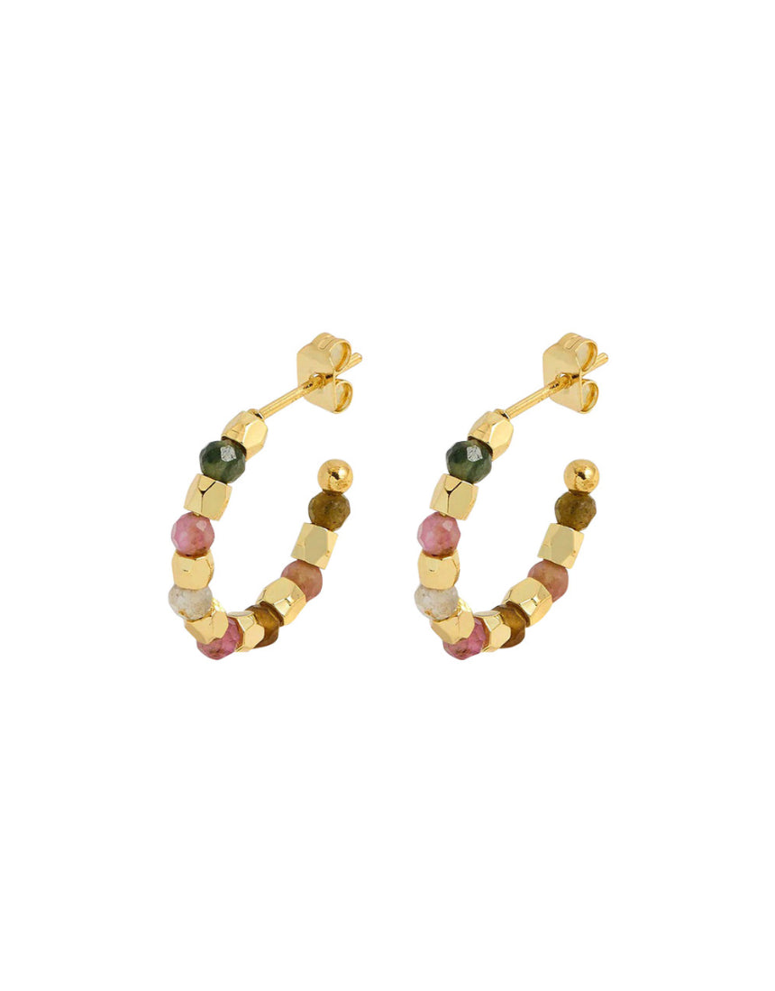 Estella Bartlett - Coco & Tourmaline Hoop Earrings, Earrings, Estella Bartlett - Say It Sister