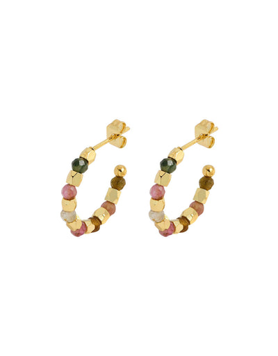 Estella Bartlett - Coco & Tourmaline Hoop Earrings, Earrings, Estella Bartlett - Say It Sister