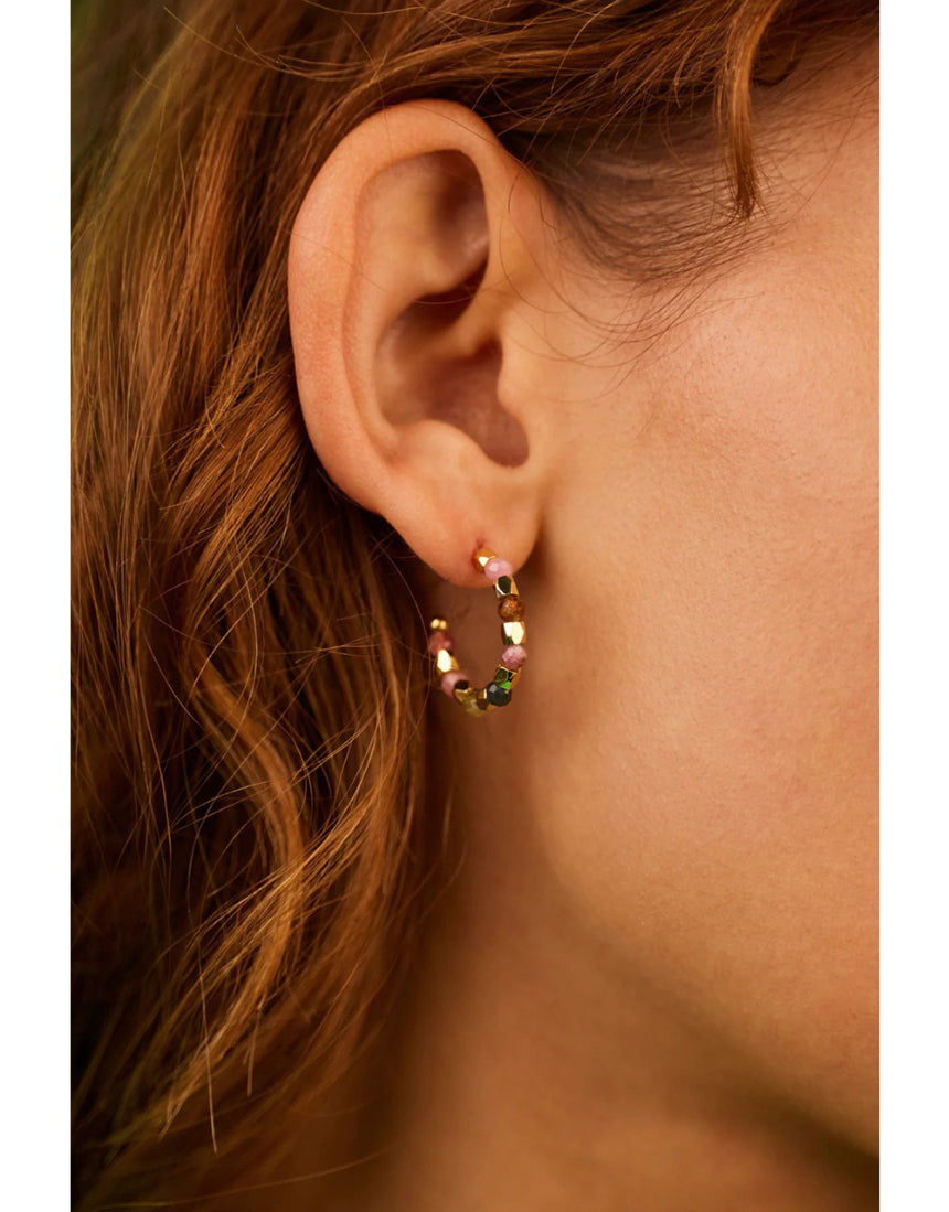 Estella Bartlett - Coco & Tourmaline Hoop Earrings, Earrings, Estella Bartlett - Say It Sister