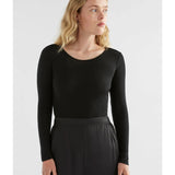 Elk - Merino Long Sleeve Top Black, Clothing, Elk - Say It Sister