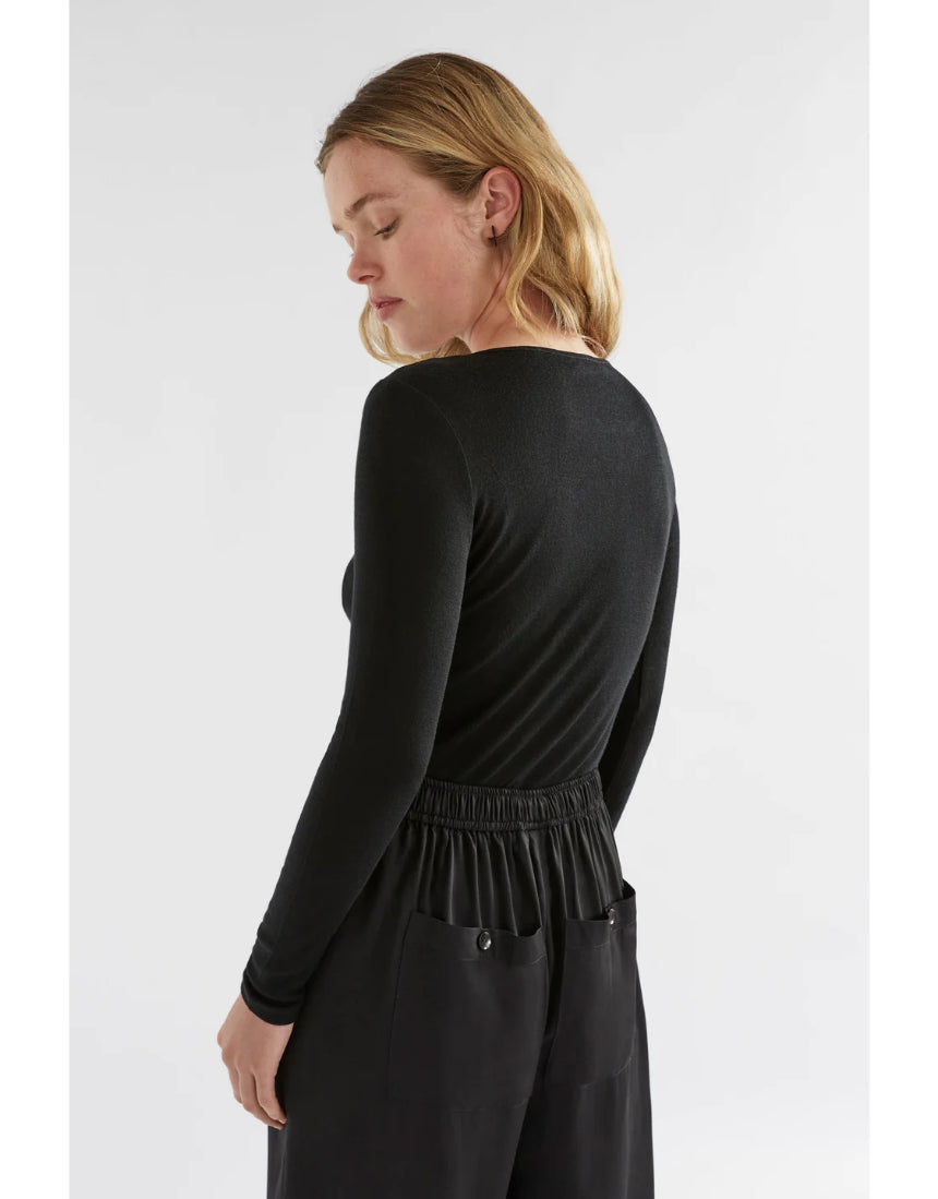 Elk - Merino Long Sleeve Top Black, Clothing, Elk - Say It Sister