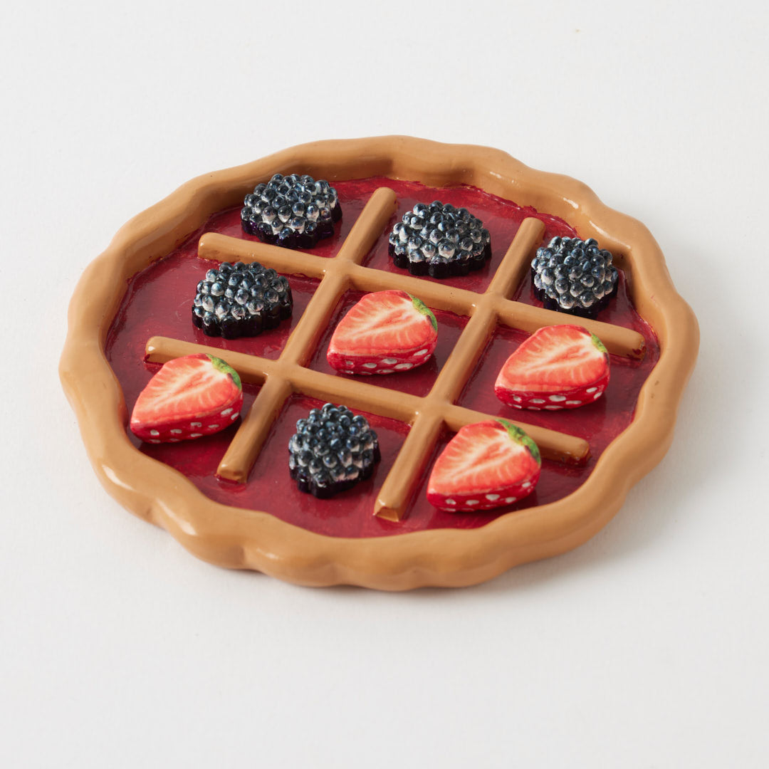 Pilbeam Living Strawberry & Blackberry Tart Noughts and Crosses in multi