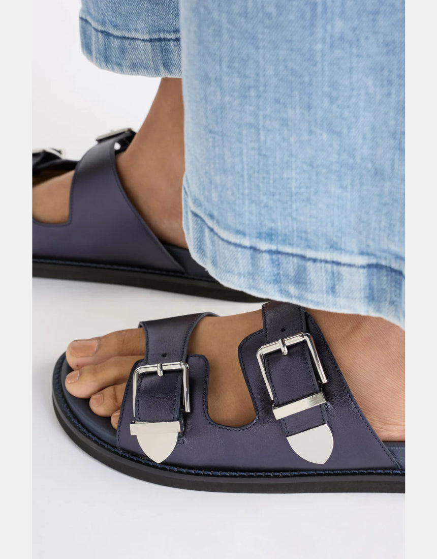 Elk - Spenne Sandal Navy, Shoes, Elk - Say It Sister