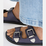 Elk - Spenne Sandal Navy, Shoes, Elk - Say It Sister
