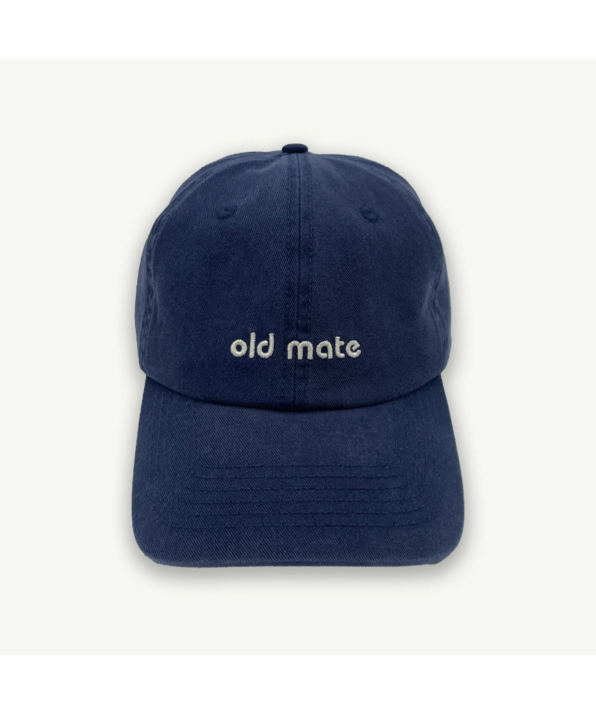 Old Mate Washed Baseball Cap - Navy, , Banabae - Say It Sister