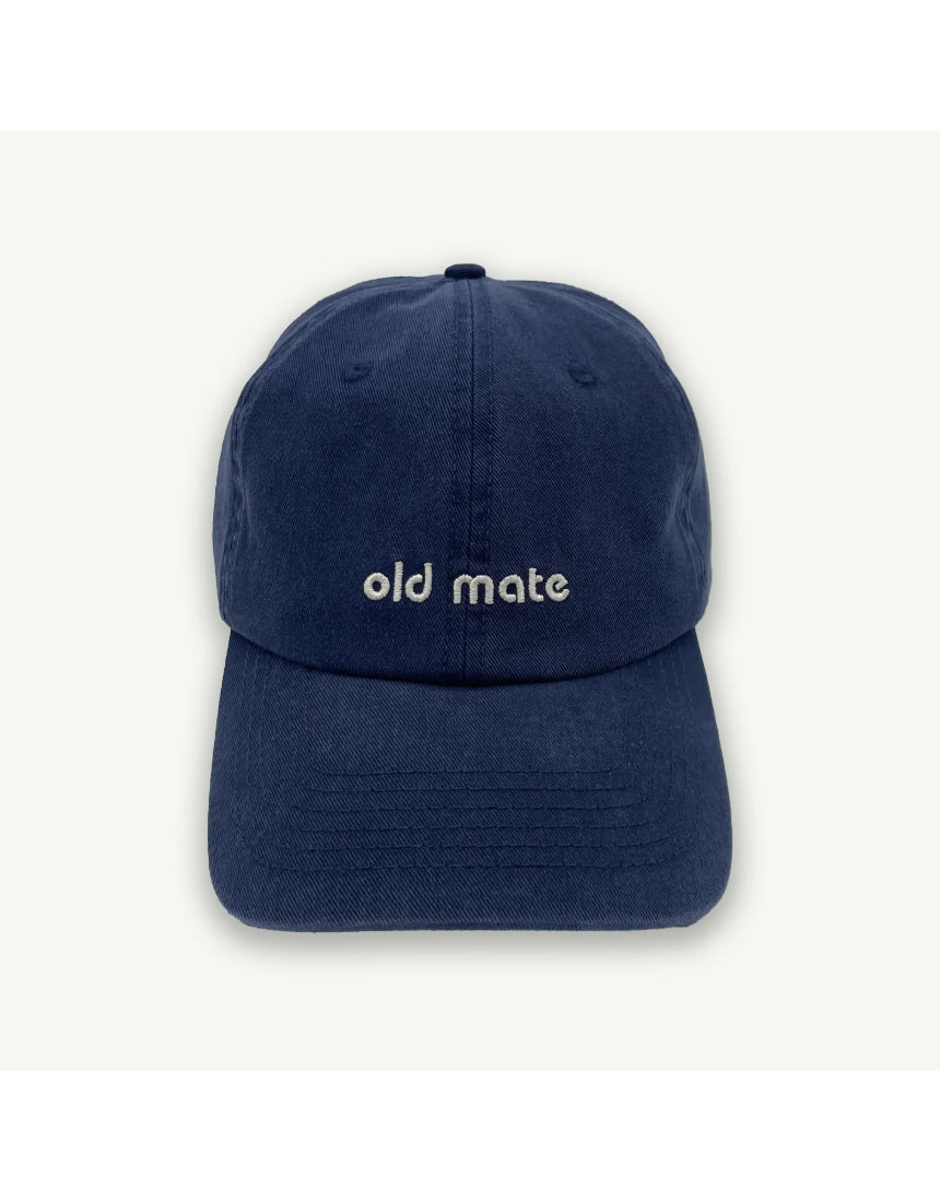 Old Mate Washed Baseball Cap - Navy, , Banabae - Say It Sister