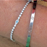 Evil Eye Protection Tennis Bracelet, , Salty Safari - Say It Sister