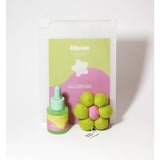 Grace & James Frangipani and Rose felt air freshener showing a decorative felt ornament with floral design.
