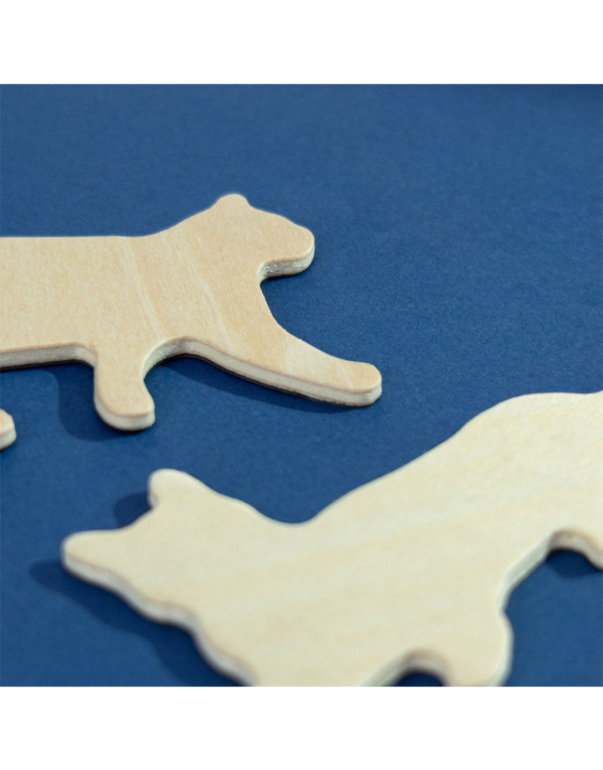 Set of Suck UK fridge magnets featuring colorful cat designs on a white background, ideal for decorating refrigerators.