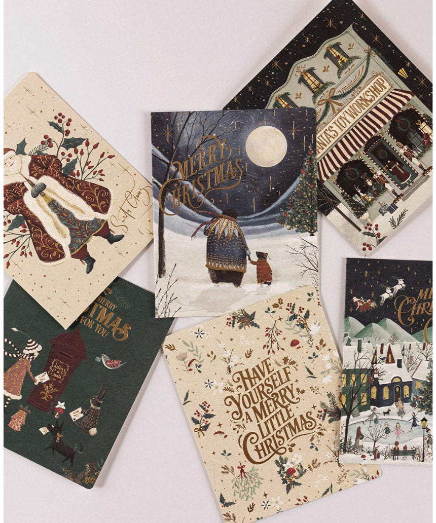 Bespoke Letterpress - The Christmas Village 6pk Card Boxset, Greeting & Note Cards, Bespoke Letterpress - Say It Sister
