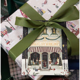 Bespoke Letterpress Christmas Village 6-pack greeting card box set with festive holiday designs and elegant letterpress details.