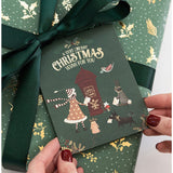 Bespoke Letterpress Christmas Village 6-pack greeting card box set featuring festive holiday illustrations and elegant designs.