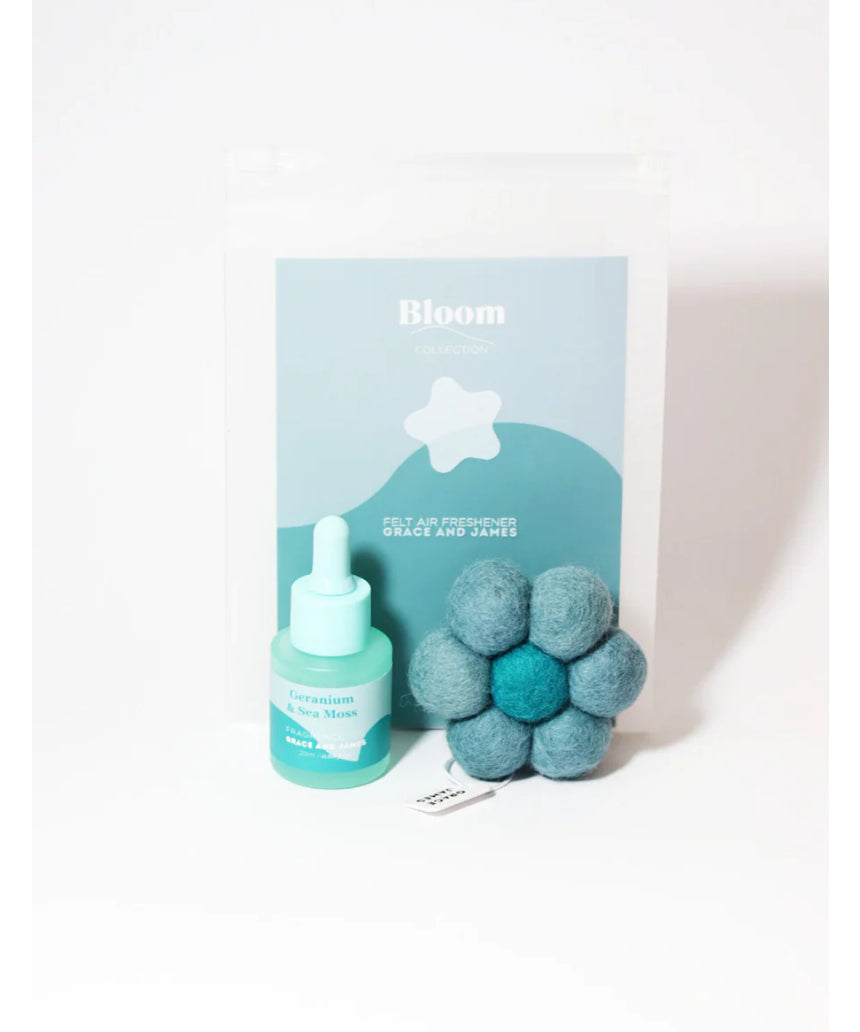 Geranium & Sea Moss Felt Air Freshener, Air Fresheners, Grace & James - Say It Sister