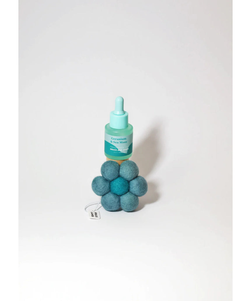 Geranium & Sea Moss Felt Air Freshener, Air Fresheners, Grace & James - Say It Sister