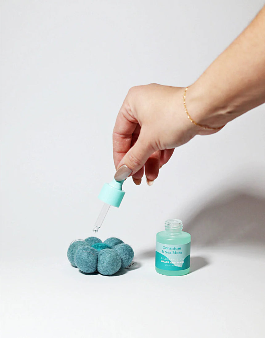 Geranium & Sea Moss Felt Air Freshener, Air Fresheners, Grace & James - Say It Sister
