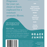 Geranium & Sea Moss Felt Air Freshener, Air Fresheners, Grace & James - Say It Sister