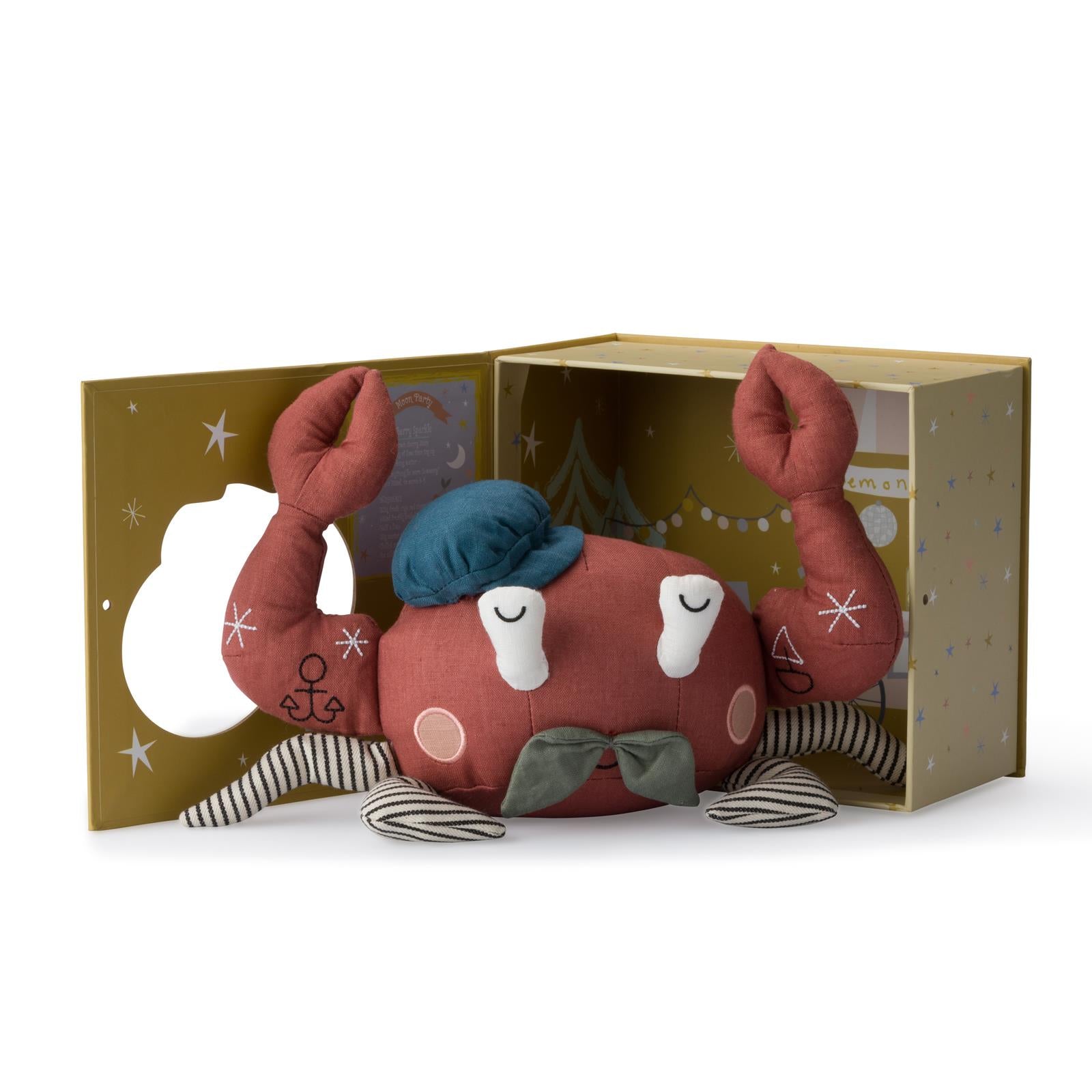Rusty Red Crab in Gift Box, Soft Toy, Picca Loulou - Say It Sister