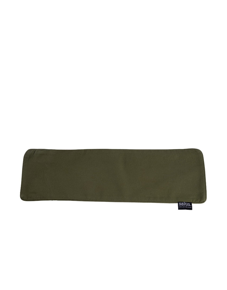 Salus Lavender & Barley Heat Pillow with forest-themed cover, designed for soothing warmth and relaxation in bath and body care.