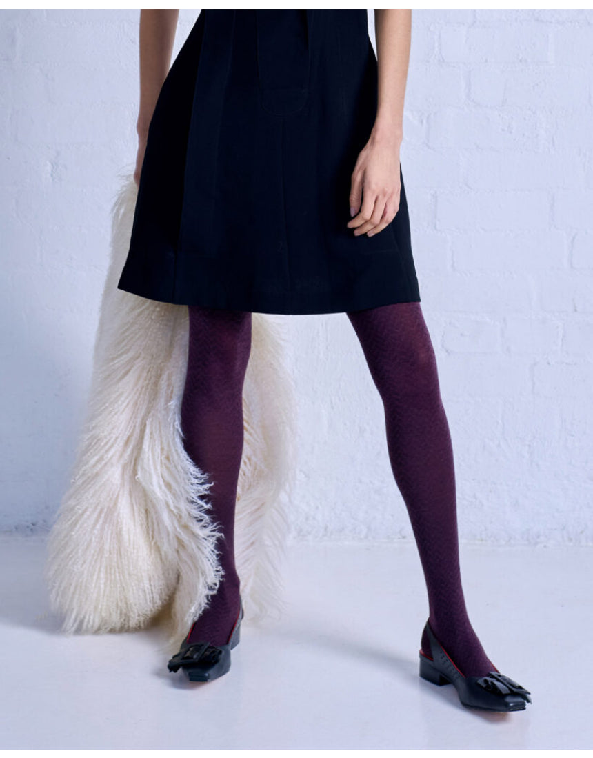 Tightology - Herringbone Merino Wool Tights, , Tightology - Say It Sister