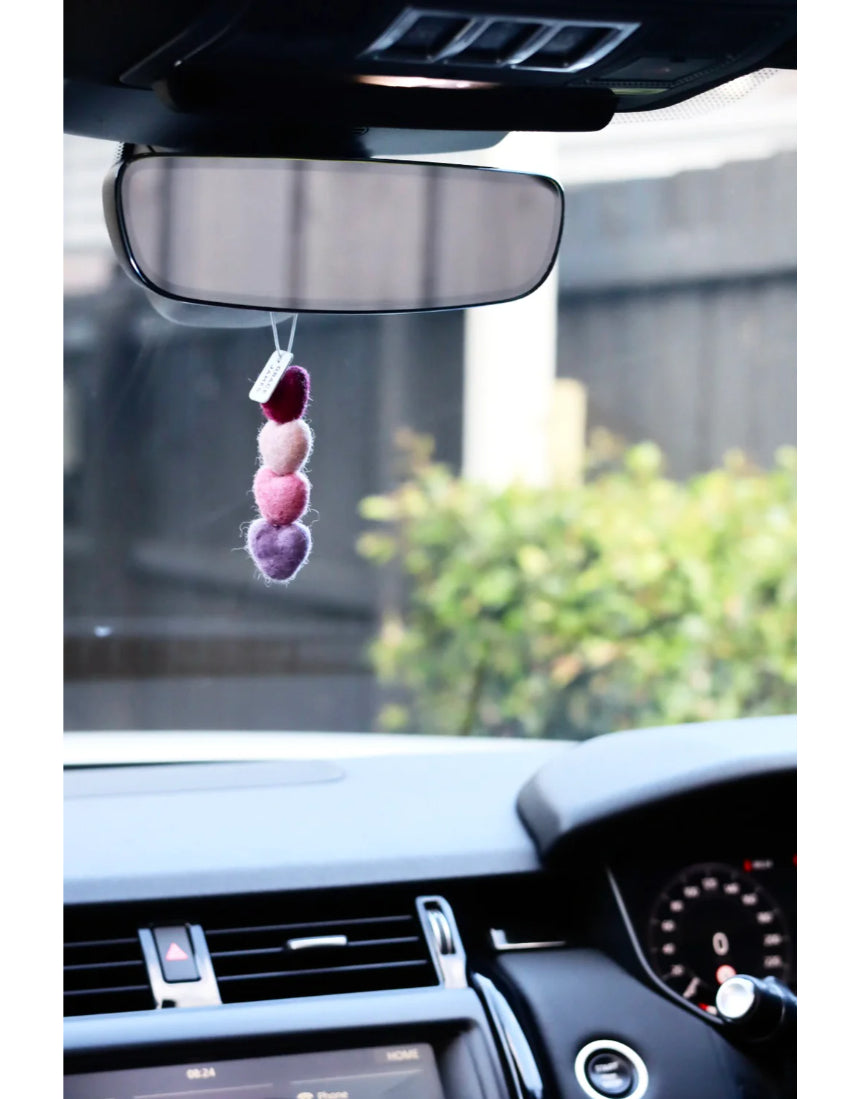 Watermelon & Mint Heart Felt Air Freshener, Air Fresheners, Grace & James - Say It Sister