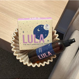Lula Magnesium Spray eye mask relaxing for soothing and calming eye area, designed for comfort and stress relief.