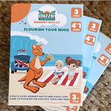 Mizzie the Kangaroo - Memory Match 4-In-1 Flash Card Game Set, game, Mizzie the Kangaroo - Say It Sister