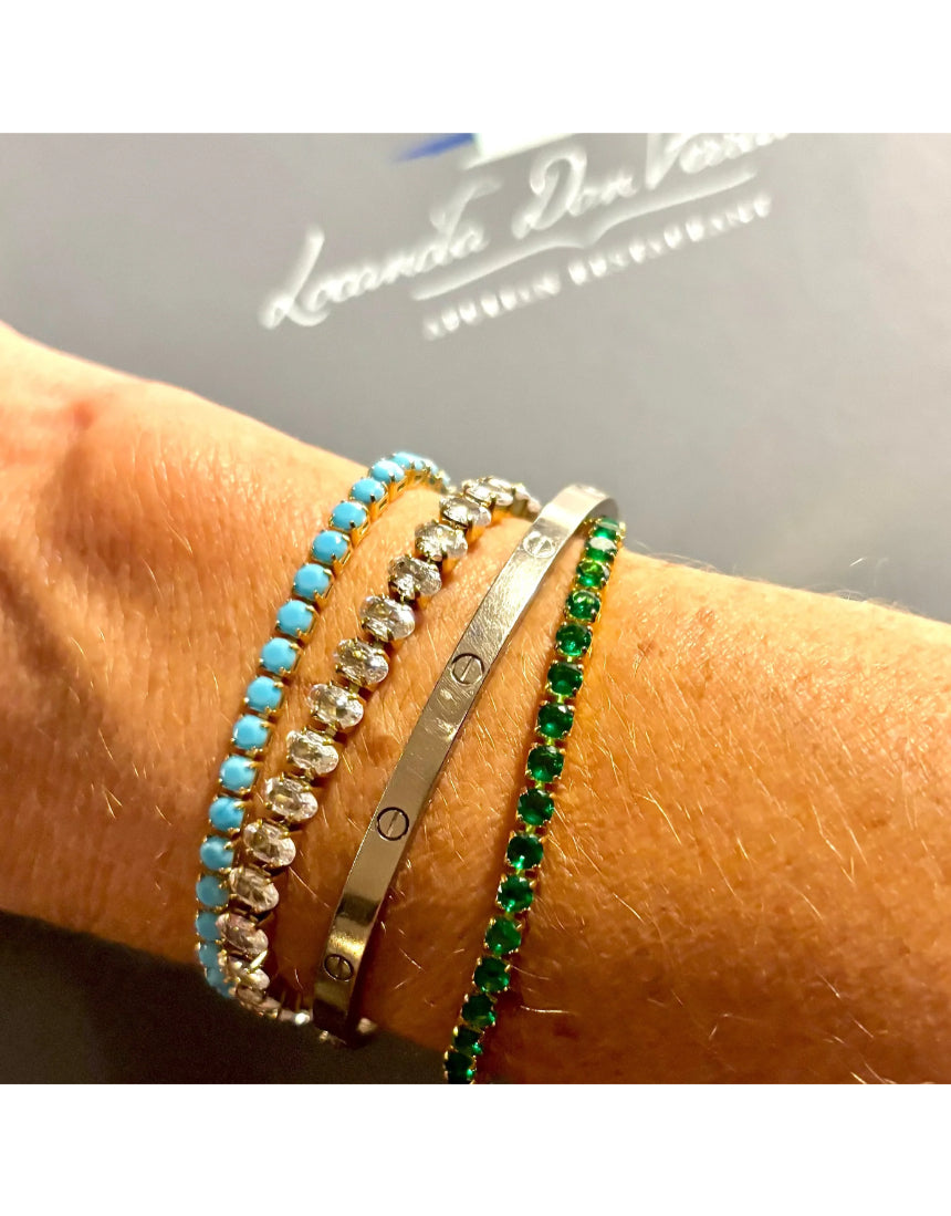 Bella Tennis Bracelet, , Salty Safari - Say It Sister