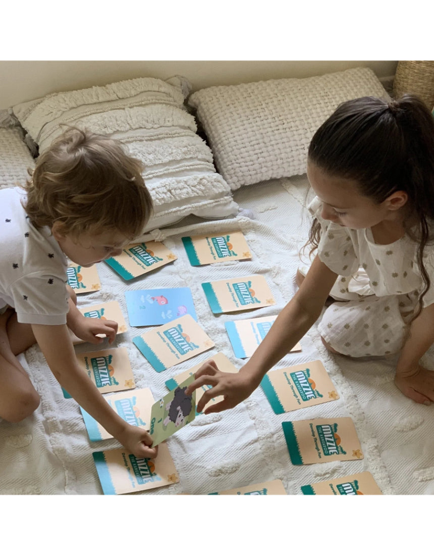 Mizzie the Kangaroo - Memory Match 4-In-1 Flash Card Game Set, game, Mizzie the Kangaroo - Say It Sister