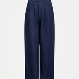 Dark blue Elk Decla Jean, stylish denim clothing with a classic fit, displayed on a plain background.
