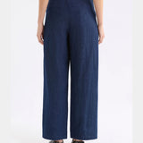 Dark blue Elk Decla Jean clothing with classic fit and denim fabric, featured in a natural pose.