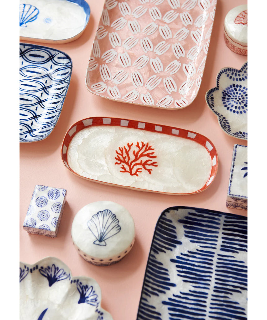 Atlantic Pink Ikat Tray, , Jones & Co - Say It Sister