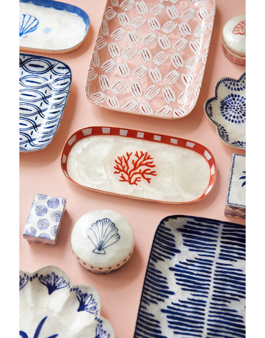Atlantic Pink Ikat Tray, , Jones & Co - Say It Sister