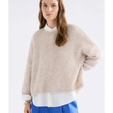 Elk - Agna Pattern Sweater Ecru, Clothing, Elk - Say It Sister