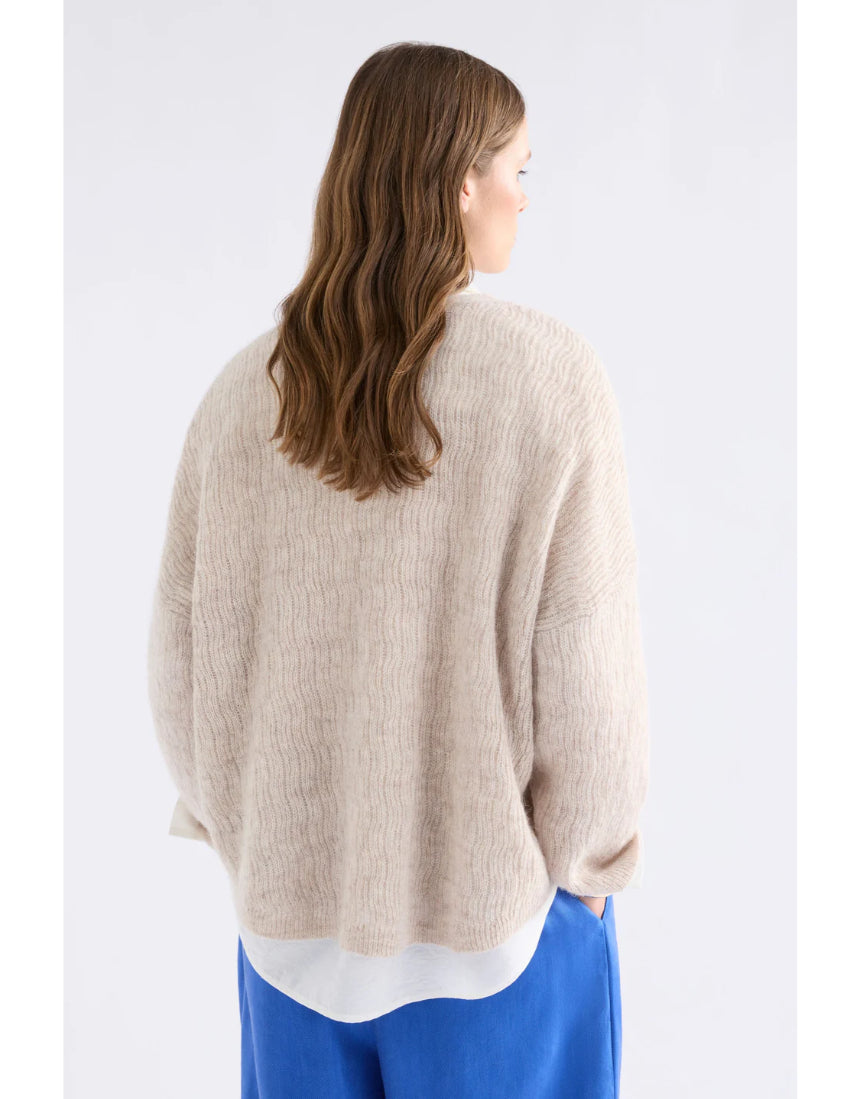 Elk - Agna Pattern Sweater Ecru, Clothing, Elk - Say It Sister